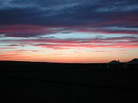 Bild: Sonnenuntergang über der Wüste
