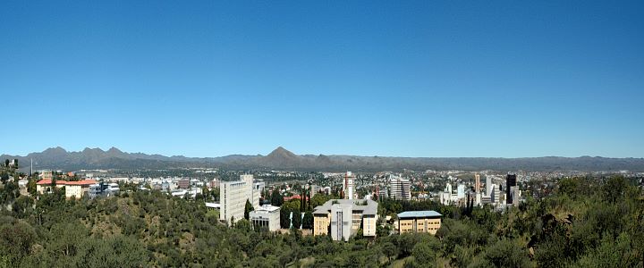 Bild: Blick über Windhoek