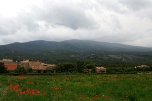 Bild: Der Mt.Ventoux in Wolken