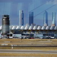 Futuristischer aber schöner Flughafen in Madrid