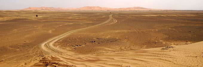 Auf dem Weg zum Wüstencamp