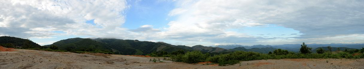 Panorama auf dem Weg zur Grenze nach Laos
