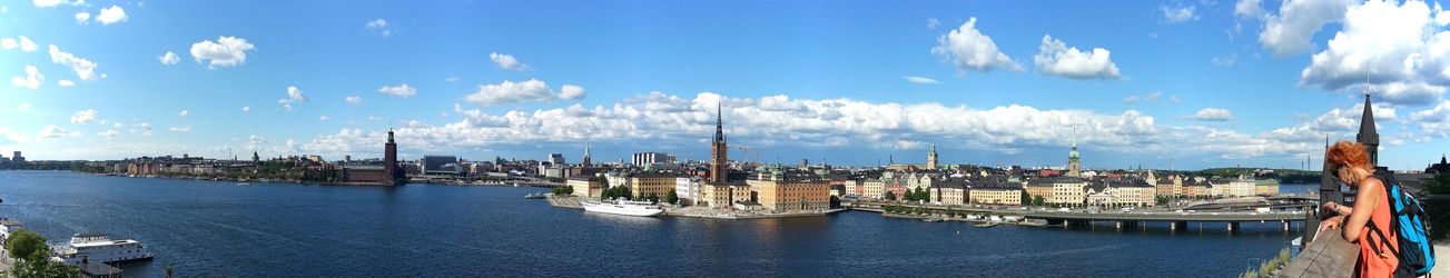 Bild: Von einem zufällig gefundenen Aussichtspunkt auf Kungsholmen, Riddarsholen und Gamla Stan
