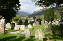 Bild: Die Klosteranlage von Glendalough