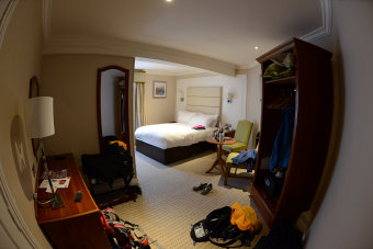 Bild: Unser Zimmer im Buswells Hotel