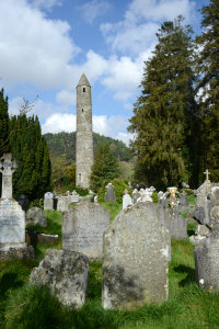 Bild: Die Klosteranlage von Glendalough