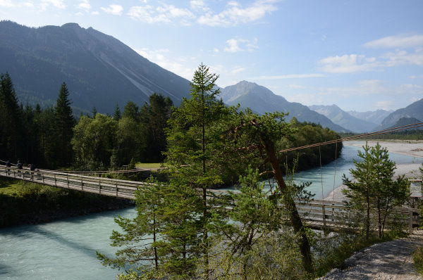 Die Hängebrücke von Forchach