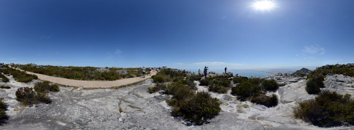 Bild: 360°-Panorama auf dem Tafelberg