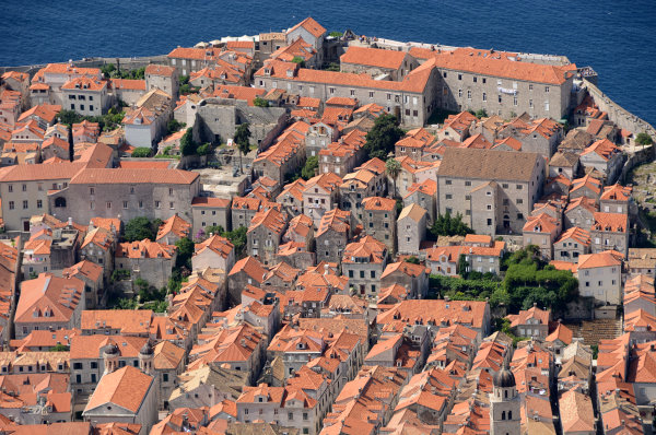Von oben hat man einen schönen Blick auf Dubrovnik