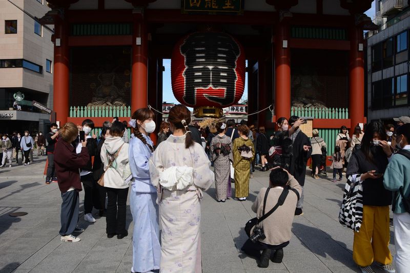 Sehr beliebt - Leih-Kimonos zum fotografieren