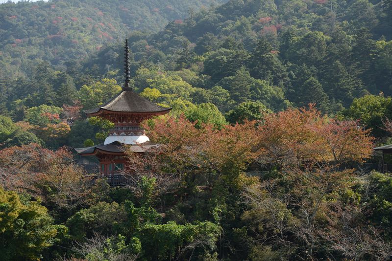 Die kleine Pagode oberhalb des Schreins