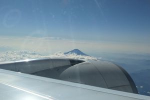 Der Fuji mit Wolkenkranz