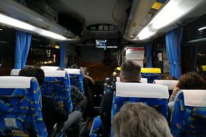 Im Bus nach Osaka