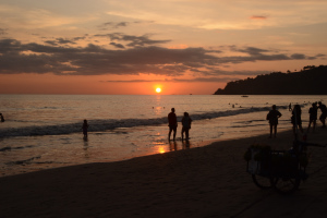 Sonnenuntergang am Strand