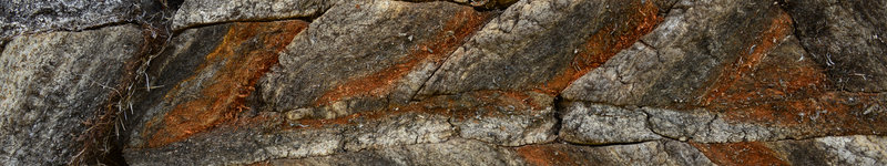 Detail einer Mauer aus Torf