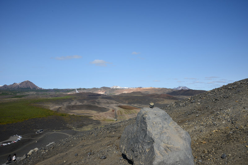 Auf dem Krater Hverfjall