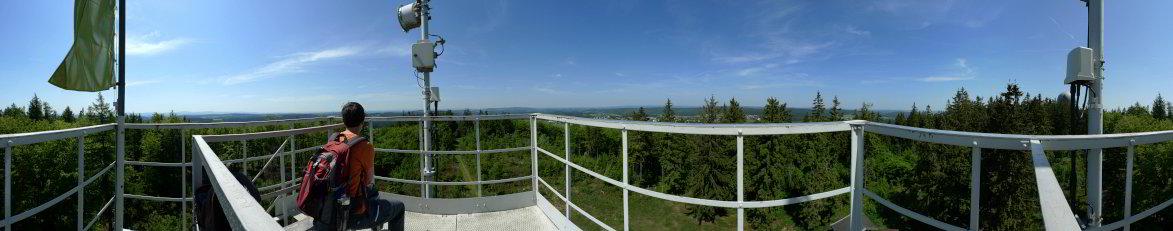 360-Panoram von einem Turm aus