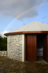 Bild: Morgens schon ein Regenbogen