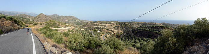 Bild: Blick aufs Traumplateau von der Strasse nach Keratokambos aus