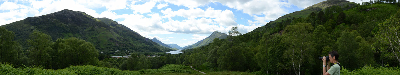 Bild: Panorama vom aussichtspunkt auf Loch Leven und Umgebung