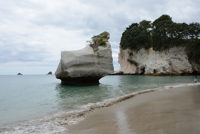 Am Strand der Cathedral Cove