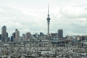 Bild: Der Skytower in Auckland