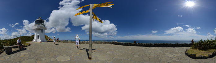 Bild: Der Wegweiser am Leuchtturm