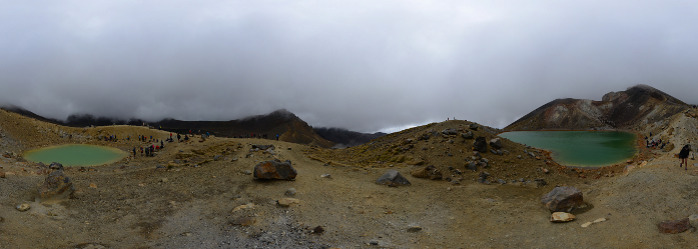 Bild: Panorama an den 'Emerald Lakes'