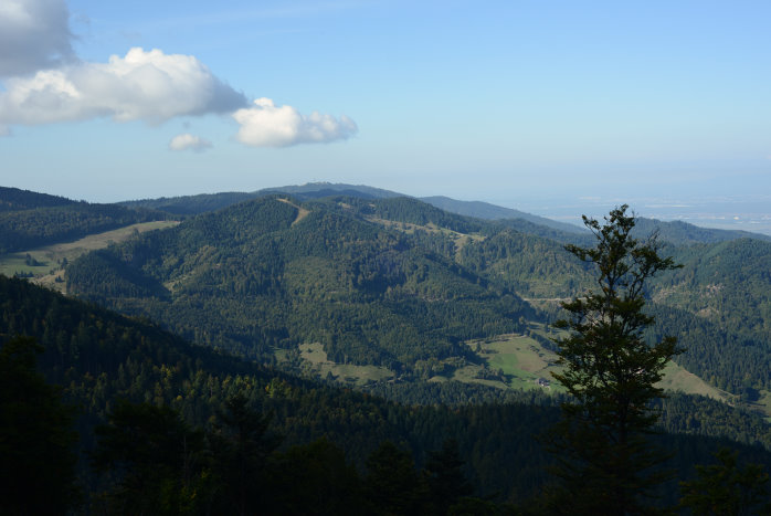 Der Gipfel hinten ist der Blauen