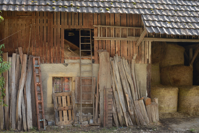 Ein Schuppen unterwegs