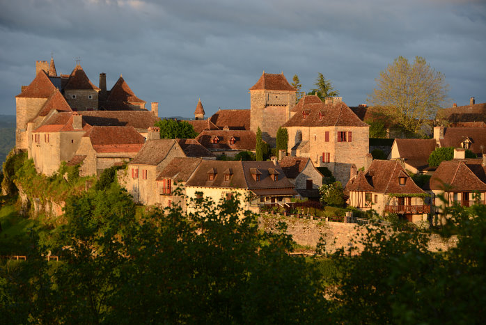 Loubressac im Abendlicht