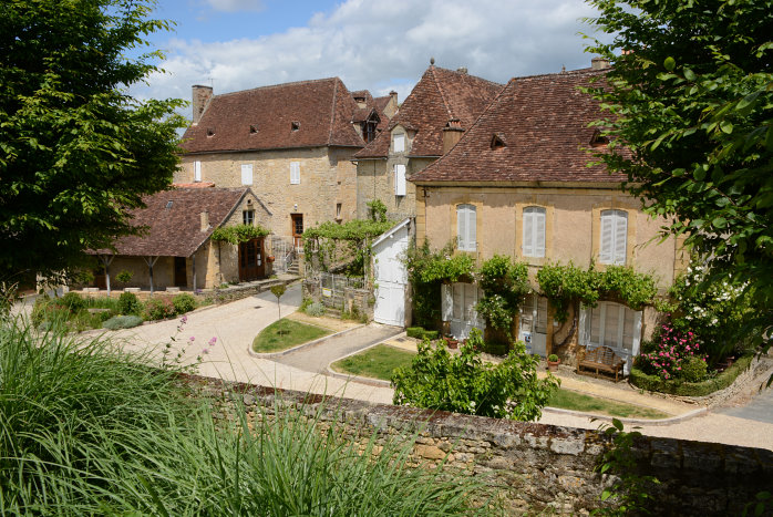 Wohnhaus unterhalb der Burg in Limeuil