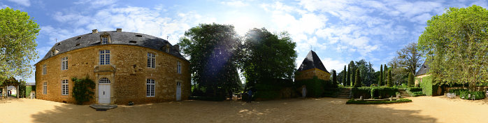 Bild: 360°-Panorama in den Jardins d´Eyrignac