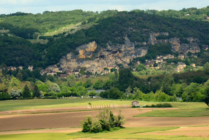 Der Blick auf La Roque-Gageac