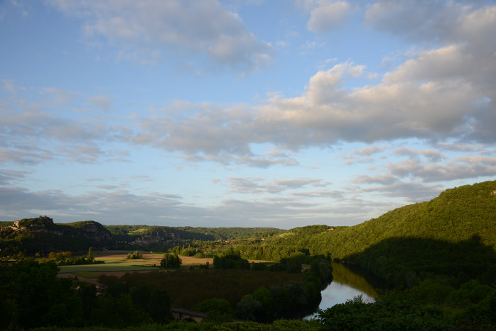 Das Dordognetal im Abendlicht