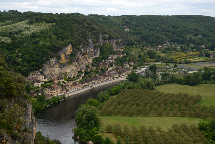 Der Blick auf La Roque-Gageac