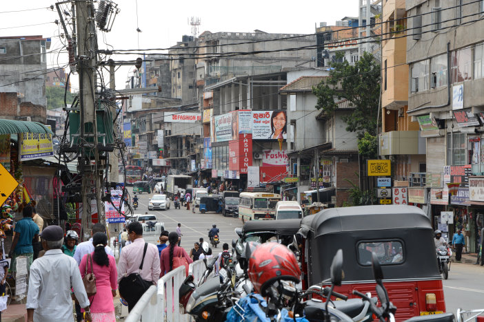 Strassenszene in Bandarawela