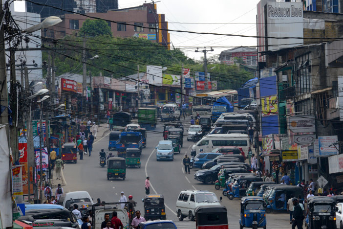 Strassenszene in Bandarawela