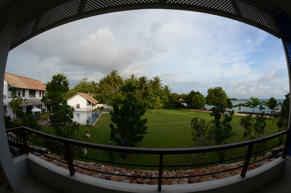 Das Hotel Amaloh von unserem Balkon aus