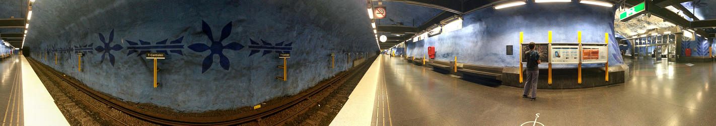 Bild: 360°-Panorama in der Tunnelbanastation T-Centralen