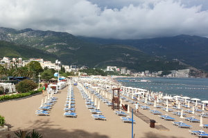 Bild: Am Strand von Bečići