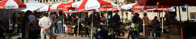 Bild: Markt in Dubrovnik