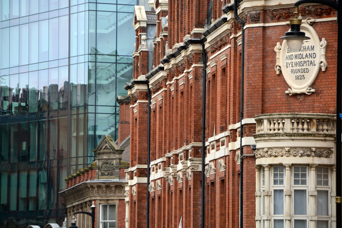 Birmingham hat wunderschöne Backsteinhäuser