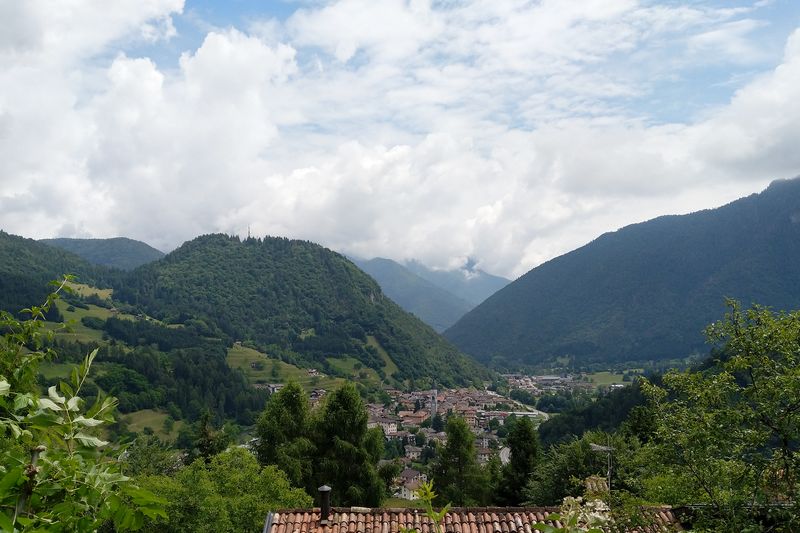 Blick von der Kapelle auf Tiarno di Sotta