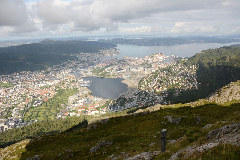 Der Blick vom Ulriken auf Bergen