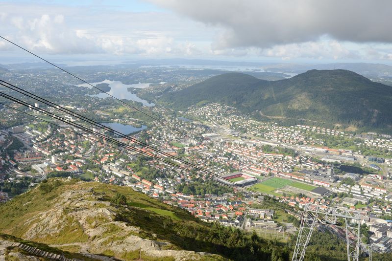 Der Blick vom Ulriken auf Bergen