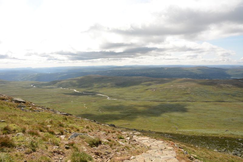 Treppenstufen in der Landschaft