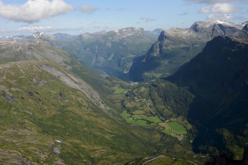 Blick auf den Geirangerfjord