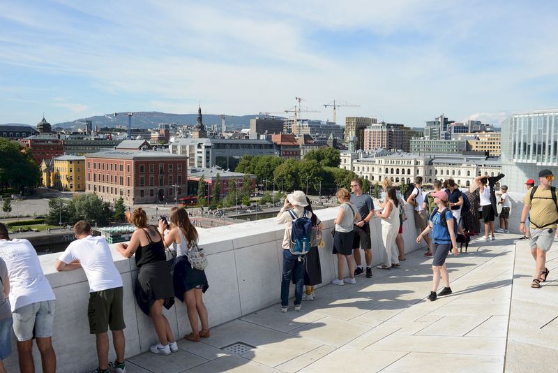 Von oben hat man einen schönen Blick über Oslo