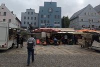 Marktplatz in Regen